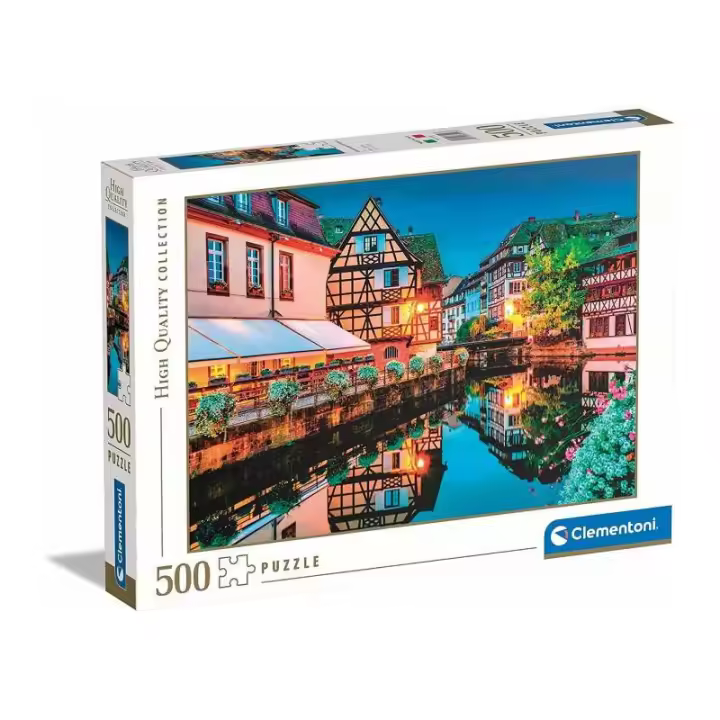PUZZLE 500 PIEZAS PUEBLO ANTIGUO DE STRASBURGO DE CLEMENTONI - 1