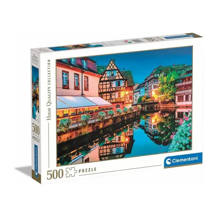 PUZZLE 500 PIEZAS PUEBLO ANTIGUO DE STRASBURGO DE CLEMENTONI - 1
