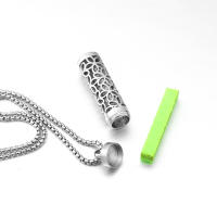 Collar Diffusor De Aromaterapia Colgante De Acero Inoxidable 316L Locket Aroma Perfume Aceites Esenciales Collar Diffusor De Moda Unisex - details 11