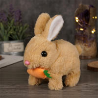 Juguete Eléctrico De Conejo Interactivo Peluche Bunny Con Zanahoria Que Camina Orejas Saltarinas Cola Movible Regalos De Cumpleaños Para Niños - details 8