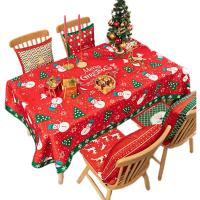 Mantel Navideño de Mesa, Mantel Lino con Estampados Temáticos de Navidad, Ideal para Decorar y Proteger la Mesa Durante las Fiestas, Aportando un Toque Festivo y Elegante al Hogar - details 0