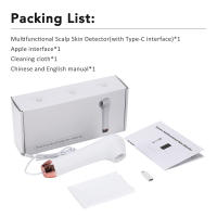 Detector de cuero cabelludo portátil, folículo piloso, instrumento de belleza HD, sonda de visualización, instrumento de prueba de piel del cabello - details 12