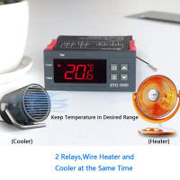 Controlador De Temperatura Digital LED STC-1000 Para Incubadora Y Refrigerador Termostato Regulador De Calor Y Frío 220V - details 4