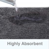 Alfombra de baño antideslizante de microfibra, Alfombra de piso lavable a máquina con microfibra suave absorbente de agua para bañera, ducha y baño - details 2