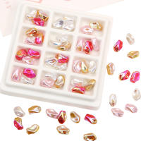 5Pcs Perlas De ABS De Alto Brillo Estilo Barroco Forma Irregular Cuentas Sueltas Para Manualidades Y Creación De Collares DIY - details 4