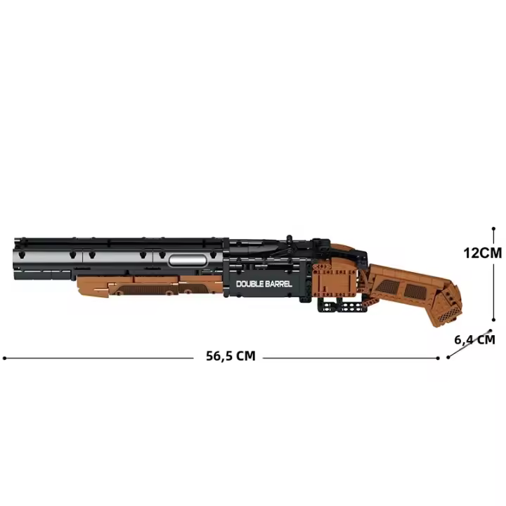 Bloques De Construcción De Tiro Doble De 1006 Piezas Juguetes Educativos Para Niños Y Adultos Regalos Militar Clásico Pistola Con Correa De Bala Bloques De Building Blocks - 1