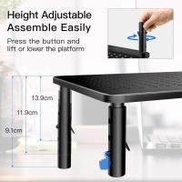 Soporte para monitor: soporte ergonómico ajustable de 3 Alturas para computadora portátil, computadora, impresora - details 3