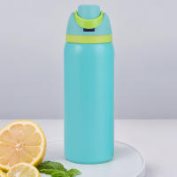 Termo Doble Capa De Acero Inoxidable 24/32oz Con Manija Termo Aislado Espacial Kettle Taza Deportiva Botella De Agua Tumbler - details 27
