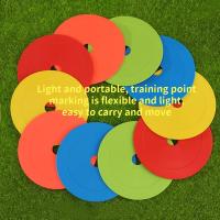 10pcs Discos Planos Con Logotipo Para Entrenamiento De Fútbol Y Baloncesto Discos Redondos De Bocina Material TPE - details 0