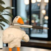 Pato Muscular Creativo Y Divertido Para Decoración De Casa Y Jardín En Resina Artesanía Al Por Mayor Sin Preocupaciones Químicas - details 3