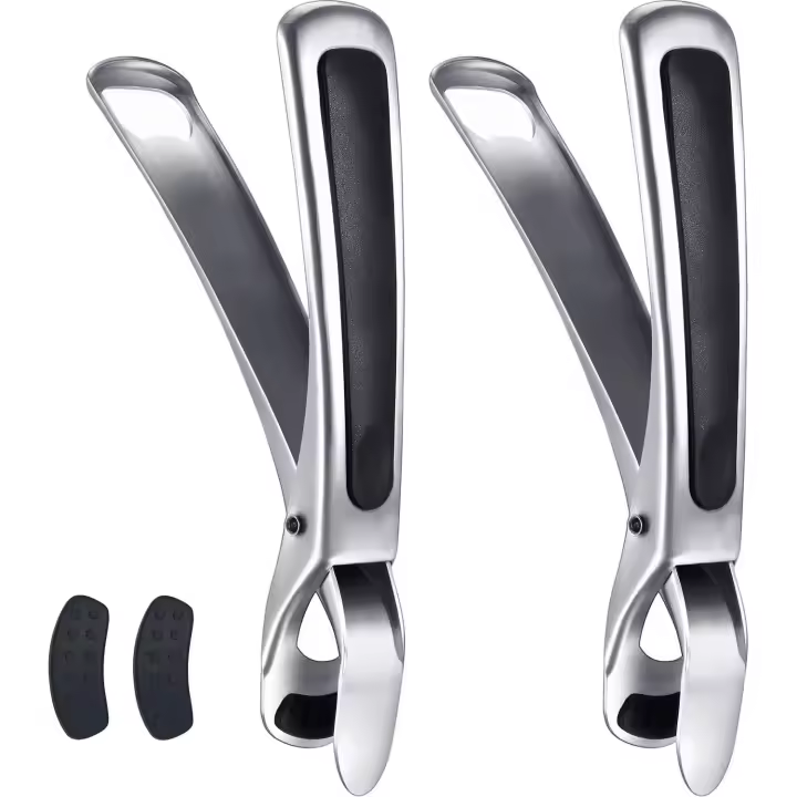 Accesorios compatibles con pinzas para platos, pinzas para sartenes de freidora de Aire, receptor de cuencos para Placa calentadora, microolas, tostadora, Horno y vaporera (paquete de dos) - 1