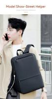 Mochila clásica de nailon para hombre, morral resistente al agua de negocios, de calidad, con carga USB, para ordenador portátil - details 22