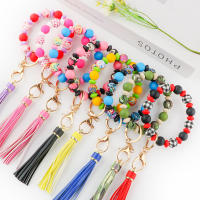 Nuevos 60Pcs/Lote Ganchos De Llave De Cuero Con Borlas De Silicona Y Abalorios Redondos Hexagonales Para Fabricación De Joyas Accesorios Para Pulseras Y Llaveros DIY - details 3