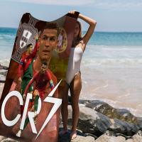 Toalla De Baño CR7 Cristiano Ronaldo Microfibra Suave Absorbente De Agua Transpirable Para Niñas Y Niños Toalla De Playa Decorativa Con Dibujos Animados - details 9