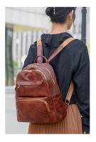 Mochila para mujer, nueva, estilo coreano, versátil, de un solo hombro, bandolera de cuero suave, mochila para mujer - details 14