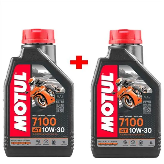 MOTUL 7100 10W30 MOTO 4 T 1L 100% SINTETICO 2 UNIDADES - 1