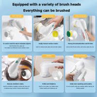Cabezas De Cepillo De Limpieza Electrónico Para Baño Y Cocina 5pcs Herramientas De Limpieza Prácticas Y Convenientes Para El Hogar Accesorios Eco-amigables - details 4