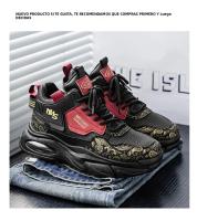 Zapatillas De Hombre Alta Comodidad Transpirables Casual Versátiles Con Suela Gruesa Para Otoño 2026 Cuero Artificial Malla - details 14