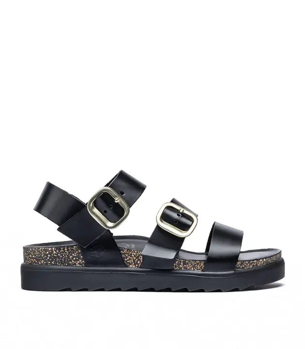 SANDALIAS DE TIRAS CON HEBILLAS YOKONO TUYNEZ 127 NEGRO - 1