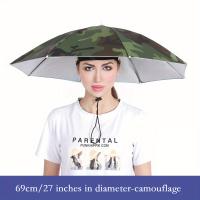 Sombrero Con Paraguas De Protección Solar Ligero Montado En La Cabeza Tipo De Paraguas Sin Marca Procedente De China Continental - details 1
