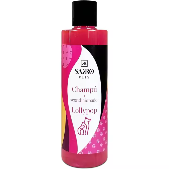 Champú con Acondicionador para Perros Lollypop  Ecológico con Vitamina B5, Aroma Dulce e Intenso - 1