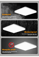 Lámpara De Techo LED Cuadrada Para Iluminación Del Dormitorio Luz Neutra Fría Y Cálida 48W 36W 24W 18W Lámpara De Techo Moderna Para Sala De Estar - details 8