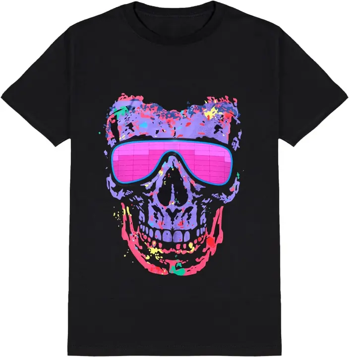 Camisetas gráficas geniales para hombres, camisetas artísticas únicas de primera calidad, ropa para Fiesta (sin luz) - 1