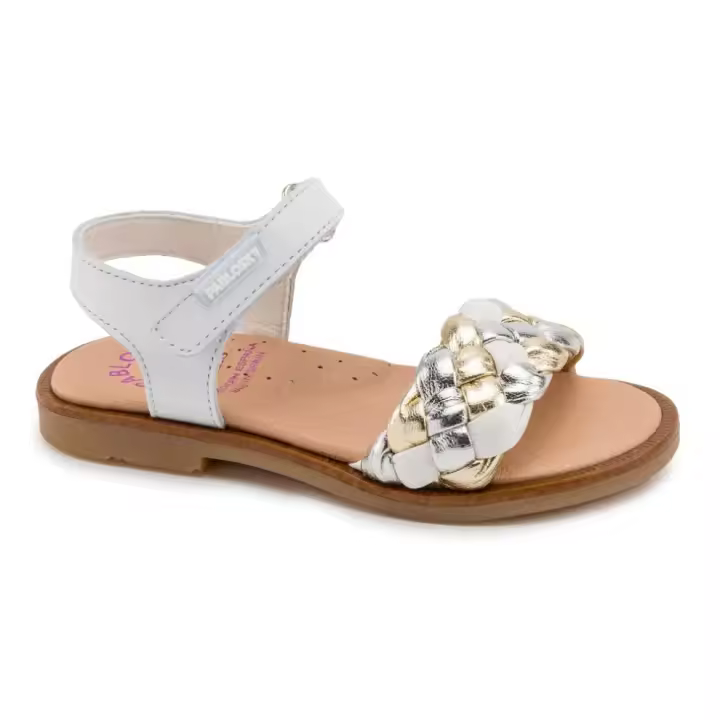Sandalias marca Pablosky modelo 409500 para niña en color blanco - 1