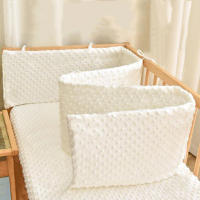 Protector De Cuna AIBOYING En Color Sólido Para Bebé Railing De Algodón Bumper De Protección Alrededor De La Cuna Decorativa Para Habitación De Bebé Unisex Tamaño 300x200x200cm - details 9