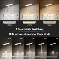 Luz De Lectura Recargable USB En Rosa Y 3 Colores Flexible Y Portátil Con Clip Para Noche Luz LED De Calor Y Frío Blanco - details 5