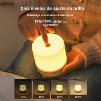 Lámpara De Noche LED Recargable Toque Para La Cama Con 3 Colores Iluminación Suave Para Lectura Y Protección Ocular En El Dormitorio - details 2