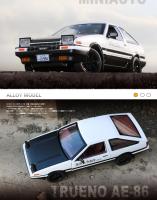 Modelo De Coche De Acción Initial D AE86s En Escala 1:20 Metal Sin Batería Regalo Para Niños Simulación Alta Con Sonido Y Luz Colección - details 20