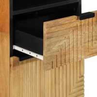 vidaXL Mueble de baño de madera maciza de mango marrón 38x33x160 cm - details 5