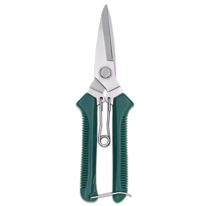 Tijeras De Poda Rectas De 190mm Con Mango Antideslizante Acero Inoxidable Para Jardín Y Bonsái Herramientas Manuales Para El Hogar - 1