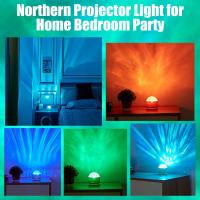 Luz Nocturna LED USB Para Habitación De Niños Proyector De Cielo Estrellado RGB 16 Colores Rotación Automática Decoración De Fiesta - details 6