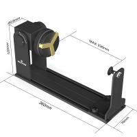 Mecpow G5 Rodillo Giratorio Láser Con Tres Pinzas De Ángulo Ajustable Para Objetos De Formas Múltiples, Compatible Con Casi Todas Las Máquinas De Grabado Láser, Viene Con Soporte De Altura - details 11