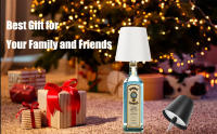Lámpara de botella inalámbrica, lámpara LED portátil inalámbrica para botella con 3 modos de atenuación de luz, cabezal de luz recargable para botella de vino, lámpara de mesa táctil para dormitorio, regalos de cumpleaños y Navidad - details 6