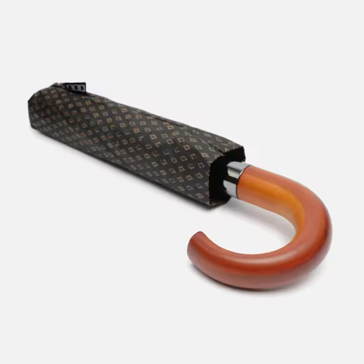 Misako Rombi paraguas plegable estampado de rombos - 1
