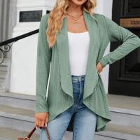 Chaqueta Abierta Delantera Para Mujer Casual De Manga Larga Ligera Tejida Suave Suéter Otoño Invierno Solido Estilo Calle - details 15