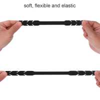 Ociodual 4 Salva Orejas Extensores Elásticos Flexibles Negras para Mascarilla Ajustables Antipresión Ganchos de Silicona Goma - details 3