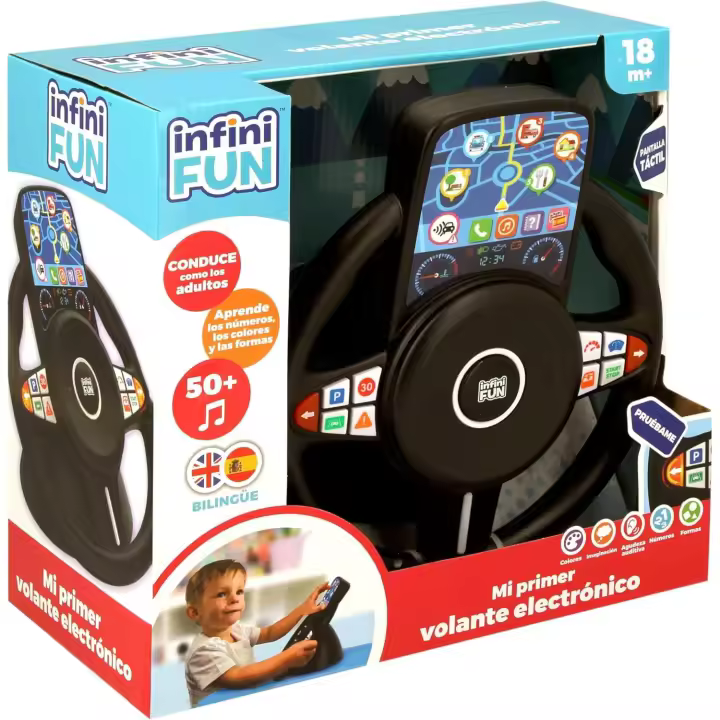 Diset ,Mi Primer Volante Electrónico con sonidos ,frases y musica Bilingüe Español-Inglés + 18 Meses - 1