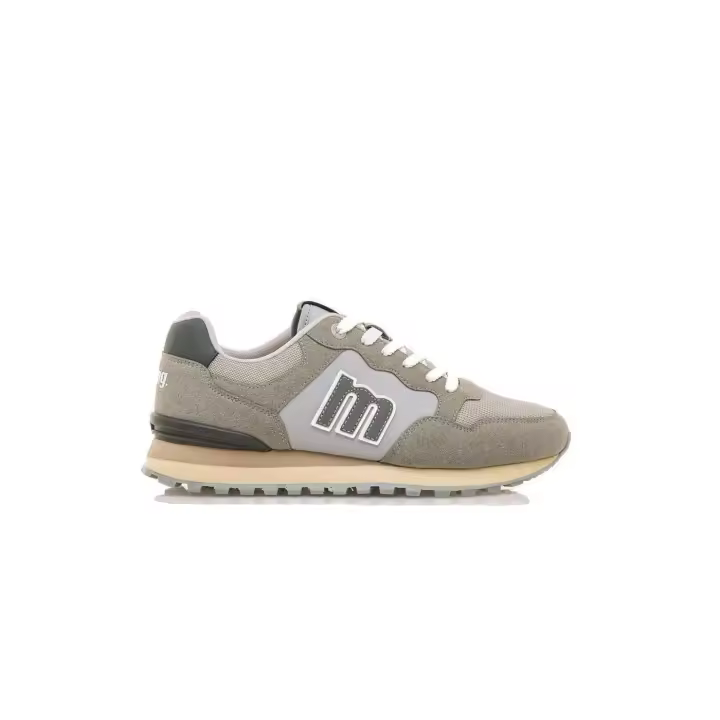 Zapatillas Mustang Plity Hombre Gris - 1