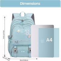 Mochila Escolar para Niños adolescentes, mochila de viaje para estudiantes, mochila de moda impermeable Grande y Ligera - details 3