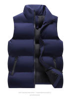 Chaqueta Sin Mangas Para Hombre 5XL Impermeable Cierre De Cremallera Collarín De Invierno Casual Prenda Exterior De Otoño E Invierno - details 13