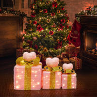 Caja De Regalo Forma De Corazón Rosa Con Luz Para Decoración De Bodas Y Fiestas Decoración De Dormitorio Arreglo De Ambiente! - details 9
