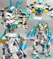 Bloques De Construcción Creativos Serie Mecha Batalla Deformada Dragón Blanco Caballo Modelo Juguetes Transformables Para Niños Regalos Tamaño Pequeño Compatible Con Lego Material ABS - details 7