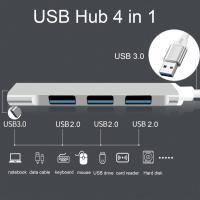 USB a 4 Salida USB 3.0 HUB,Ladron USB 3.0 Alta Velocidad 5 Gbps, Multipuerto USB 3.0 para PC Plug & Play, Concentrador de Puerto USB 3.0 a Varios Salidas USB 2.0 1.1 para Mac OS Windows Play HDD - details 1