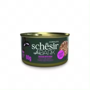 Schesir Lata After Dark De Pollo Con Jamón Para Gatos 12X85 - 1
