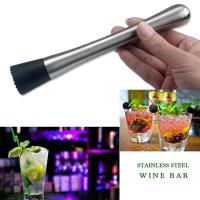 Varita De Mezcla Para Vino Cocktail Acero Inoxidable Muddler Martillo De Hielo Barra Herramienta Utensilio Para Bebidas Y Frutas - details 10