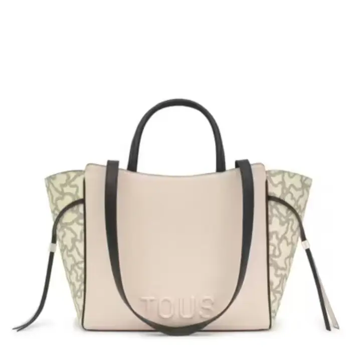 Bolso TOUS City mediano beige y negro Kaos Icon 2002186651 - 1